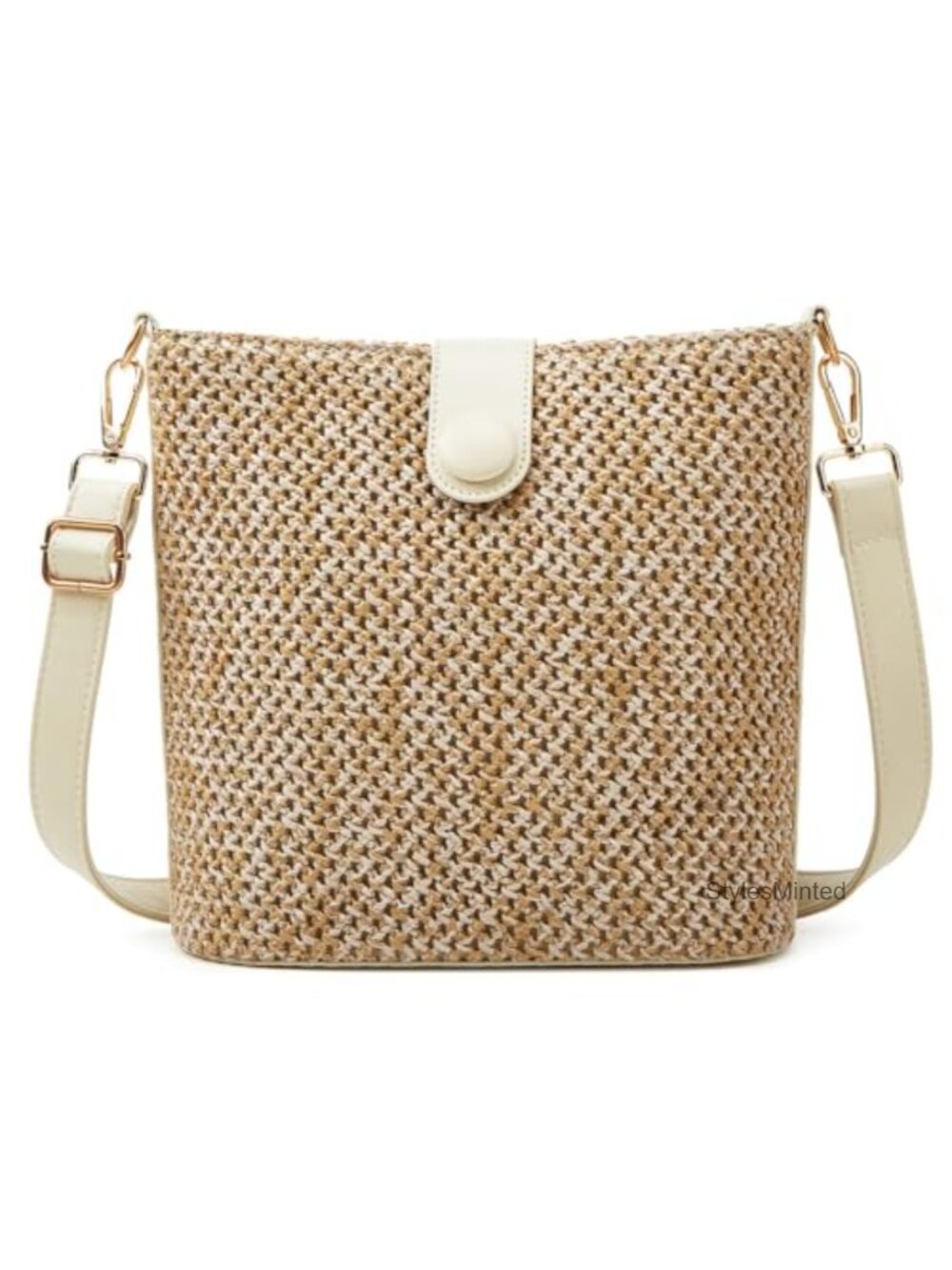 Straw Crossbody Bag Women Rattan Purse Summer Raffia Handbag Shoulder Small